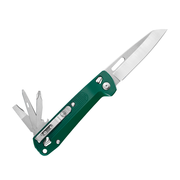 Leatherman FREE™ K2, Multi Tool, 8 Tools, Grey, Green, Red, Bue, Engravable